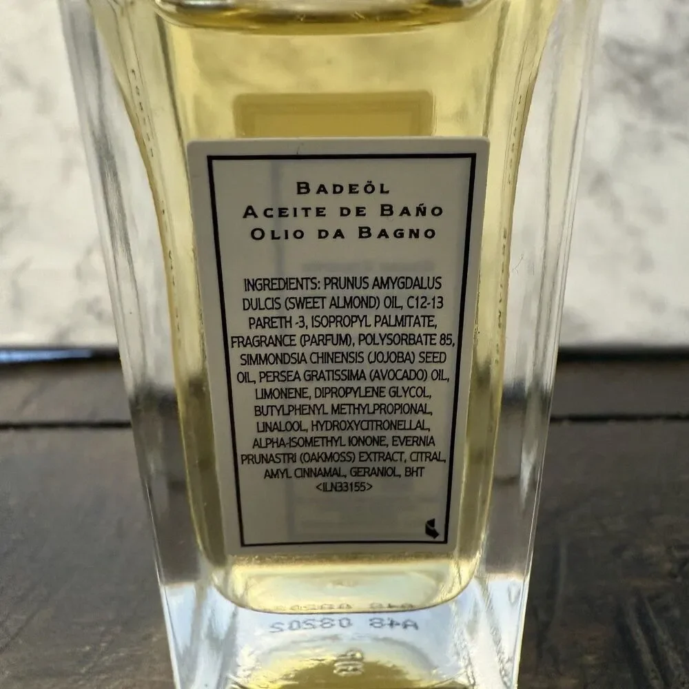 JO MALONE LONDON Lime Basil & Mandarin Bath Oil 30ml .9 FL. OZ. Glass Bottle New
